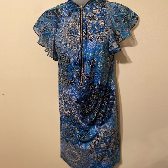 Coco Bianco Blue Mandala Dress - Picture 1 of 9